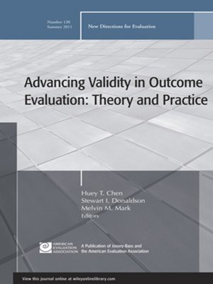 cover image of Advancing Validity in Outcome Evaluation